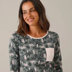 Nachthemd met jungleprint