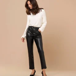 Nauwsluitende 7/8-broek, gecoat aspect