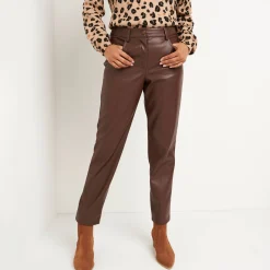 Nauwsluitende 7/8-broek, gecoat aspect