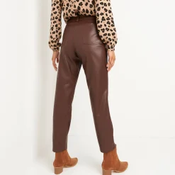 Nauwsluitende 7/8-broek, gecoat aspect