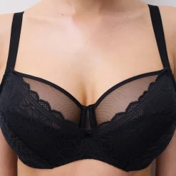 Omhullende beha in kant Floral touch - met beugels