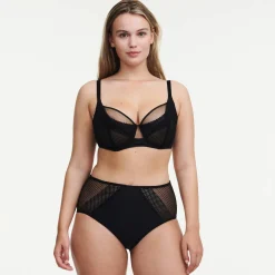 Omhullende beha in tricot en kant 'Play' - met beugels