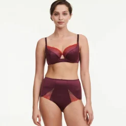 Omhullende beha in tricot en kant 'Tattoo love' - met beugels