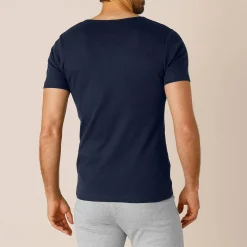 Ondergoed T-shirt voor heren, V-hals en korte mouwen, zachte warmte - set van 2