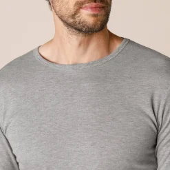 Ondershirt voor heren, met ronde hals en lange mouwen, intense warmte - set van 2