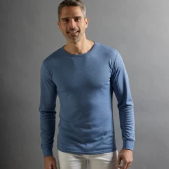 Ondershirt voor heren, met ronde hals en lange mouwen, intense warmte - set van 2