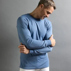 Ondershirt voor heren, met ronde hals en lange mouwen, intense warmte - set van 2