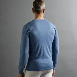 Ondershirt voor heren, met ronde hals en lange mouwen, intense warmte - set van 2