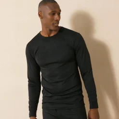 Ondershirt voor heren, met ronde hals en lange mouwen, intense warmte - set van 2