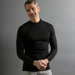 Ondershirt voor heren, opstaande hals en lange mouwen, intense warmte - set van 2