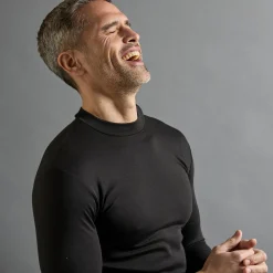Ondershirt voor heren, opstaande hals en lange mouwen, intense warmte - set van 2
