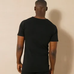 Ondershirt voor heren, ronde hals en korte mouwen, middelmatige warmte - set van 2