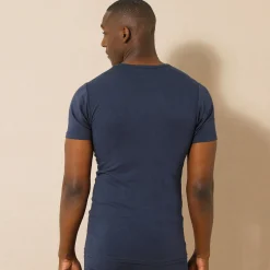 Ondershirt voor heren, ronde hals en korte mouwen, middelmatige warmte - set van 2