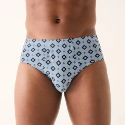 Open, bedrukte slip met hoge taille - set van 6