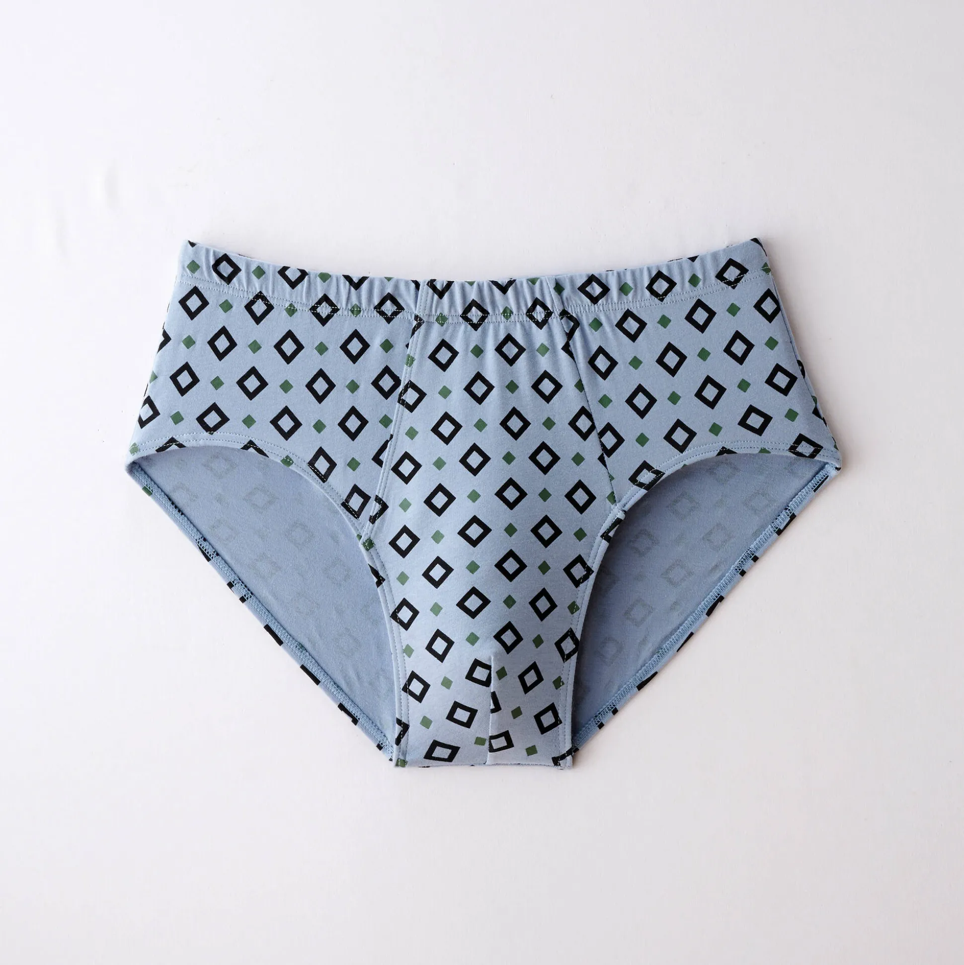 Open, bedrukte slip met hoge taille - set van 6