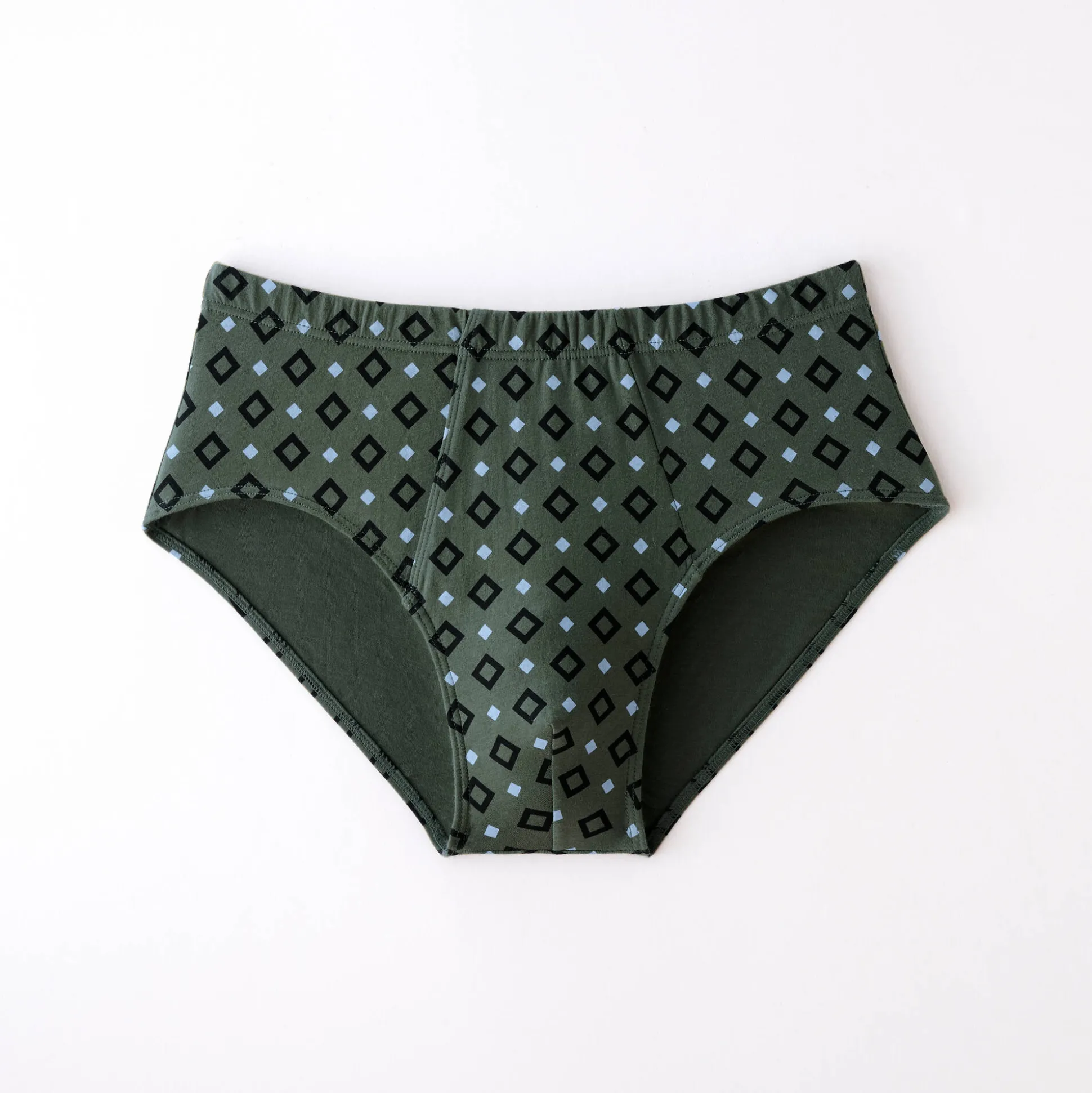Open, bedrukte slip met hoge taille - set van 6