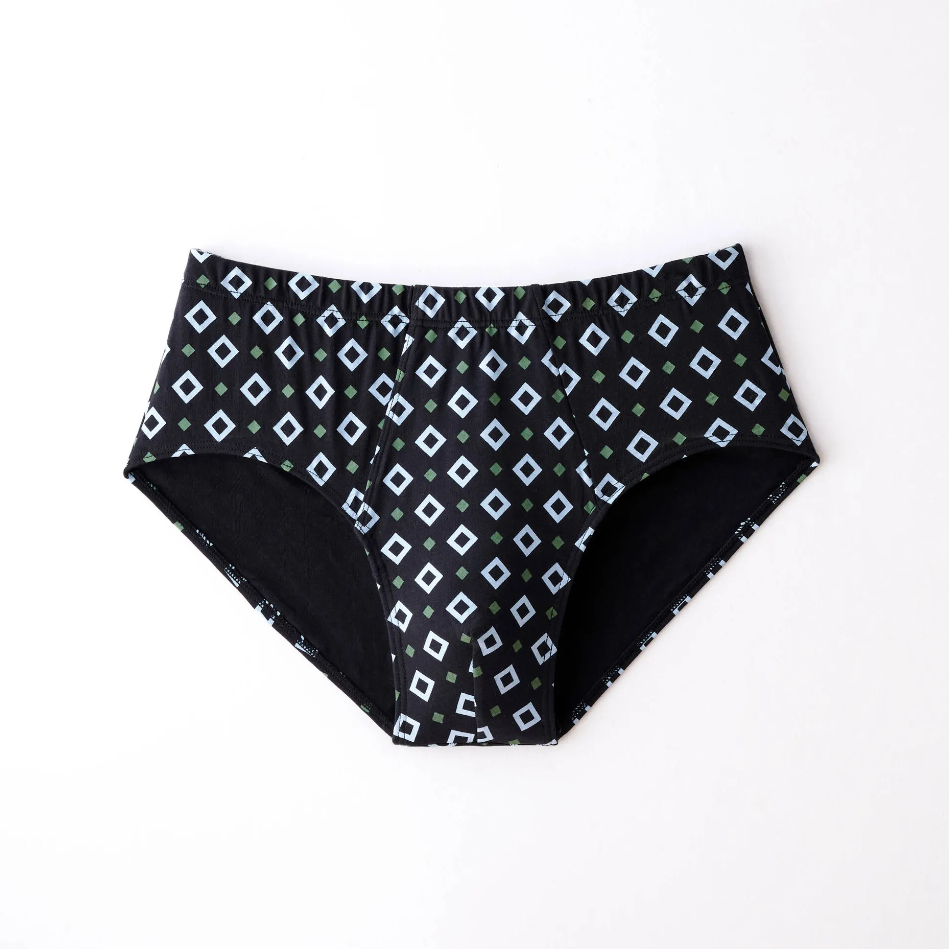 Open, bedrukte slip met hoge taille - set van 6