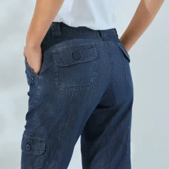 Oprolbare jeans in battlestijl
