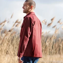 Overhemd met knoopsluiting, in twill met peau-de-pêche touch