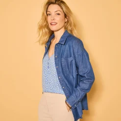 Oversize jeanshemd