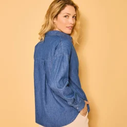 Oversize jeanshemd