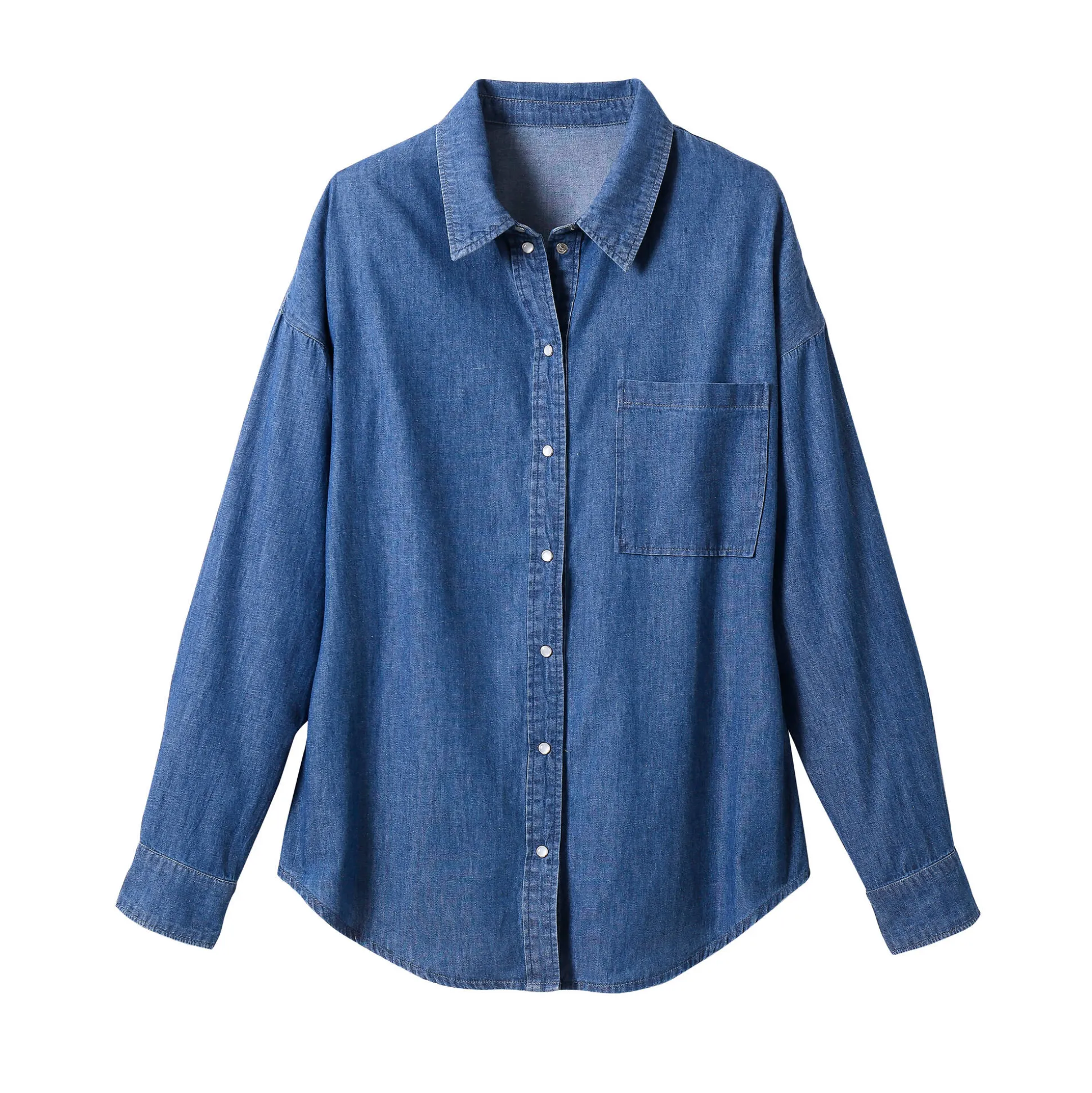 Oversize jeanshemd