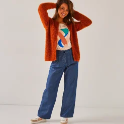 Paletotvest, harig tricot