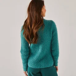 Paletotvest, harig tricot