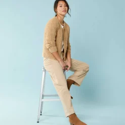 Paletotvest, harig tricot