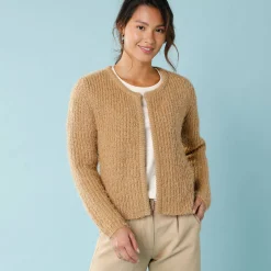 Paletotvest, harig tricot