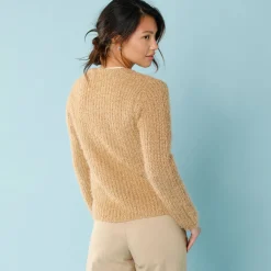 Paletotvest, harig tricot