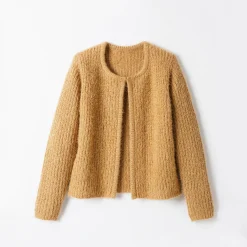 Paletotvest, harig tricot