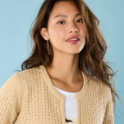 Paletotvest in fantasietricot, Kleine Lengtes