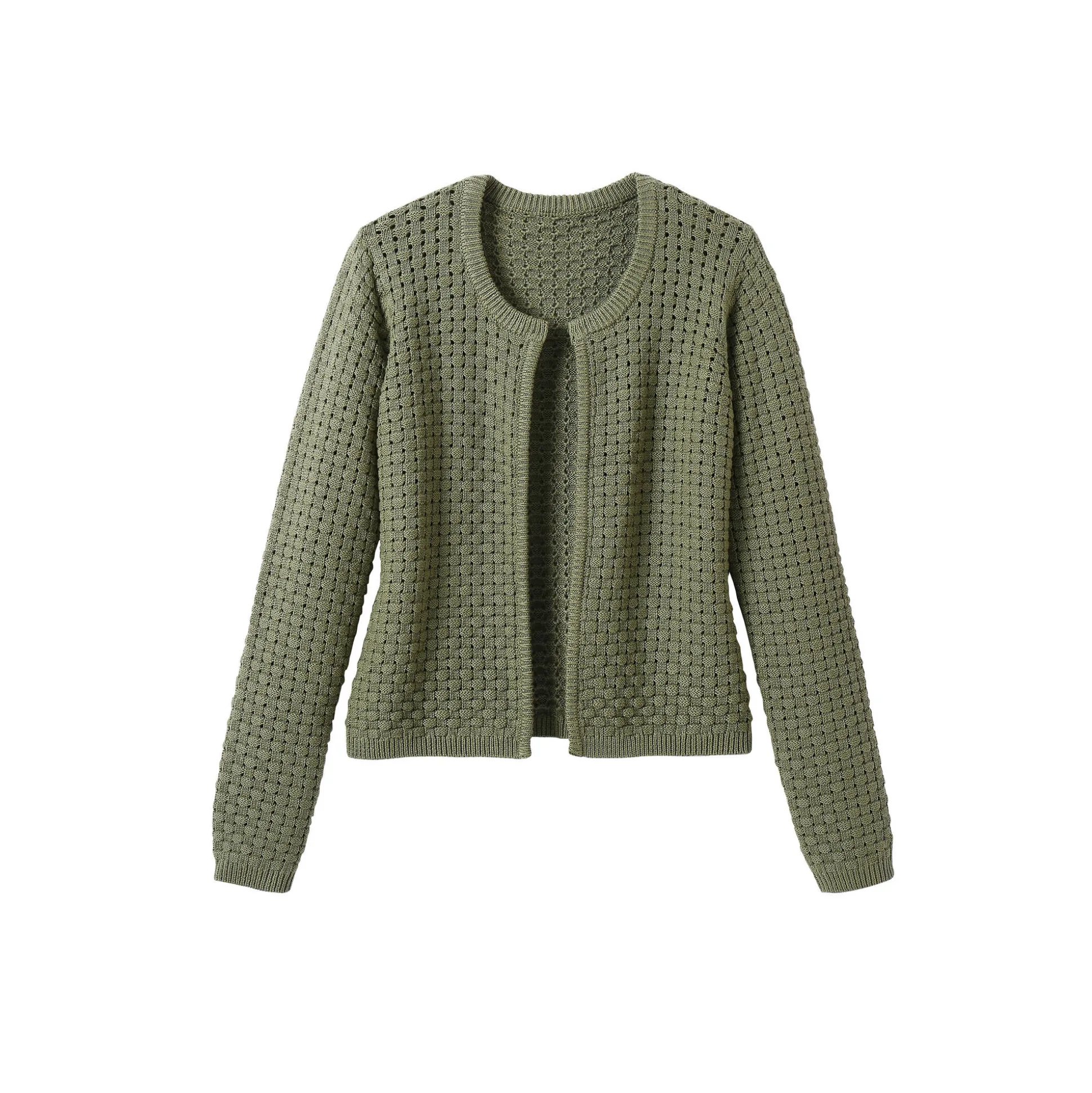 Paletotvest in fantasietricot, Kleine Lengtes