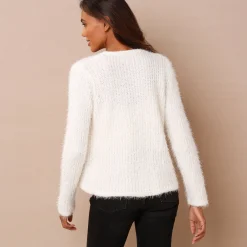 Paletotvest in zacht fantasietricot