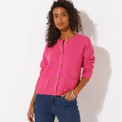 Paletotvest met fantasiesteek, knopen in hoornstijl