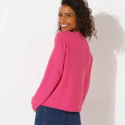 Paletotvest met fantasiesteek, knopen in hoornstijl