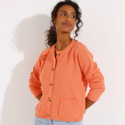 Paletotvest met fantasiesteek, knopen in hoornstijl