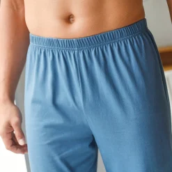 Pantalon pyjama coton uni