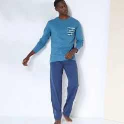 Pantalon pyjama coton uni