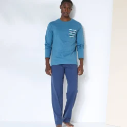 Pantalon pyjama coton uni