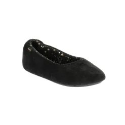 Pantoffels in ballerinastijl, zwart