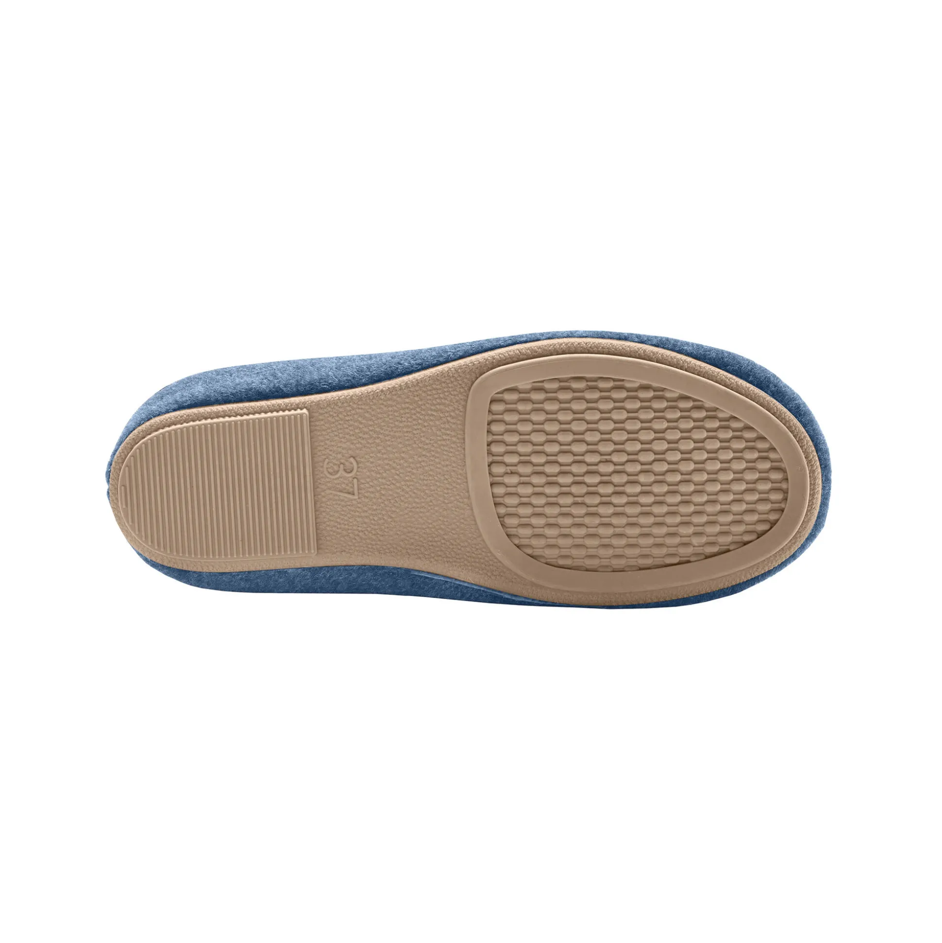 Pantoffels met opgelegde bloem - comfortabele breedte