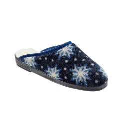 Pantoffels met sneeuwvlokkenmotief - wolvoering
