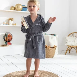 Personaliseerbare badjas voor kinderen, wasbeer