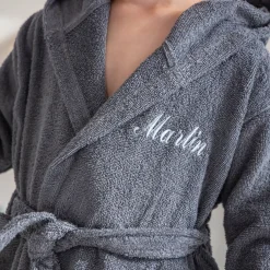 Personaliseerbare badjas voor kinderen, wasbeer