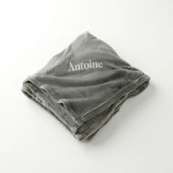 Personaliseerbare plaid in fleece, pluchen touch