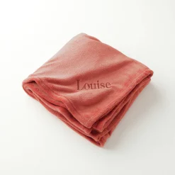 Personaliseerbare plaid in fleece, pluchen touch