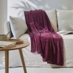 Plaid in chenille