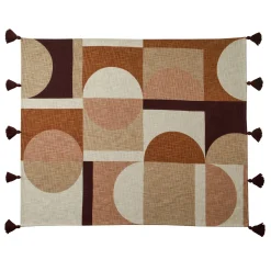 Plaid met geometrische print